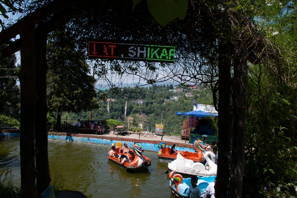 Go boating on the lake